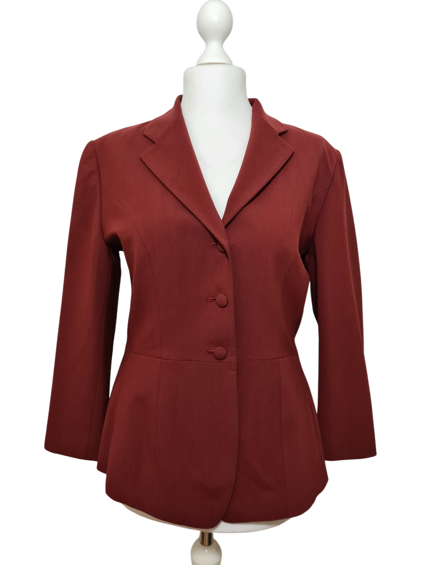 Veste bordeaux structurée Cacharel des années 90-2000 Brocante