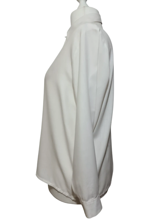 Chemisier blanc classique des années 80-90 EMMAUS