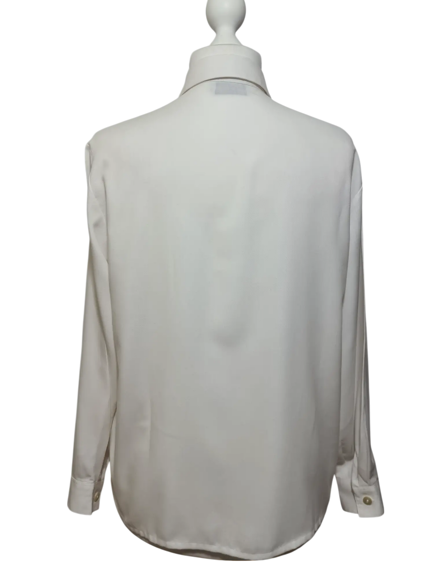 Chemisier blanc classique des années 80-90 EMMAUS