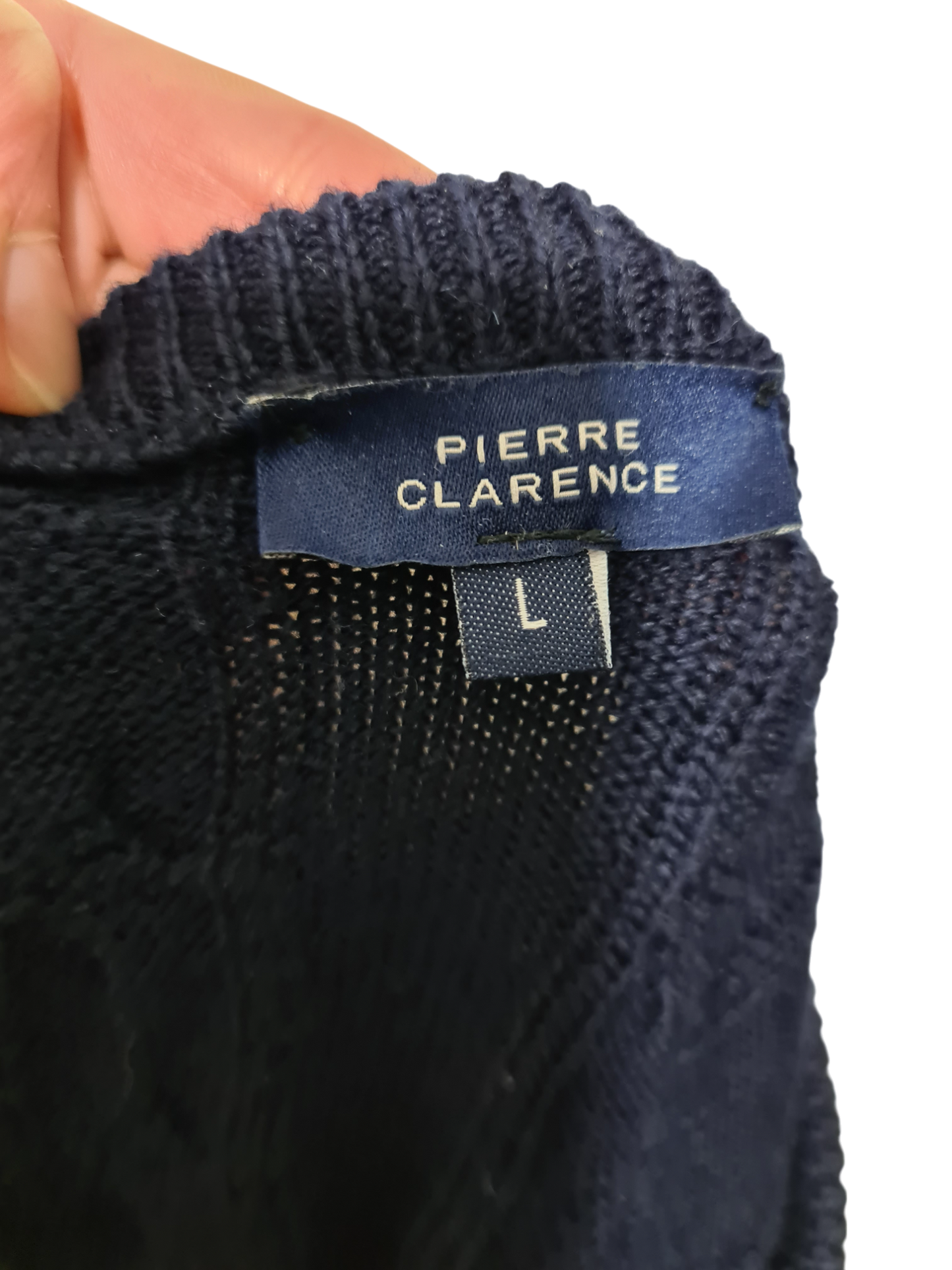 Sweat torsadé homme bleu marine des années 90-2000 EMMAUS