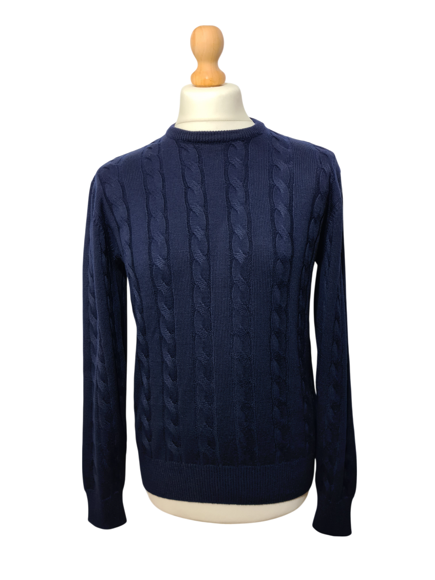 Sweat torsadé homme bleu marine des années 90-2000 EMMAUS