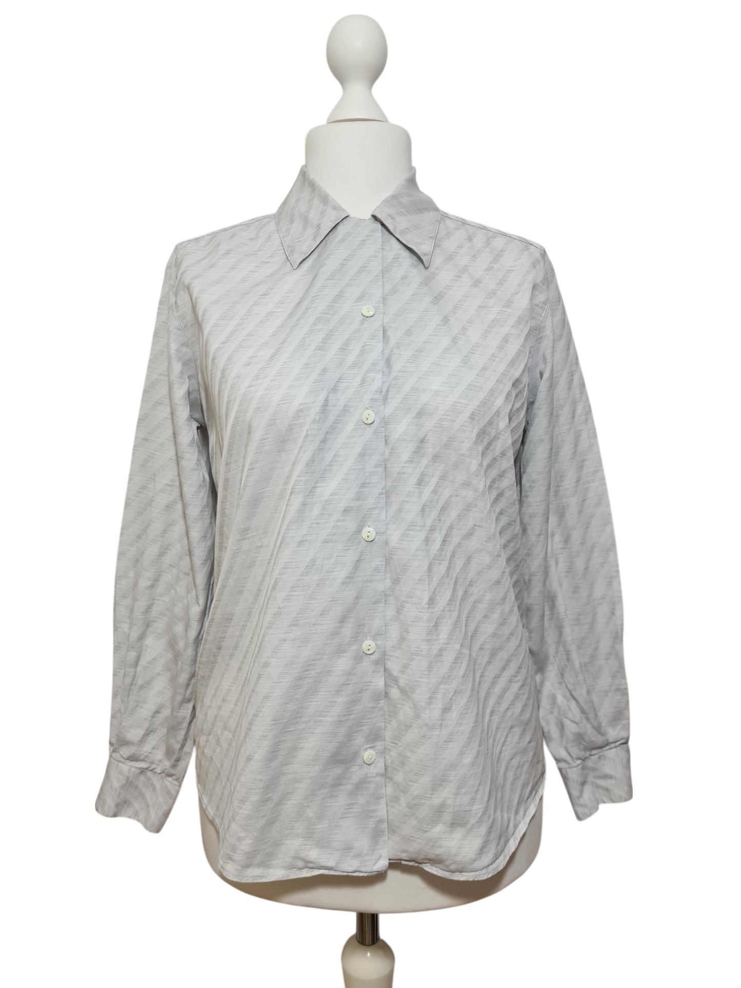 Chemise grise rayée vintage B.C.B.G bon chic bon genre des années 80-90 Aucun fournisseur