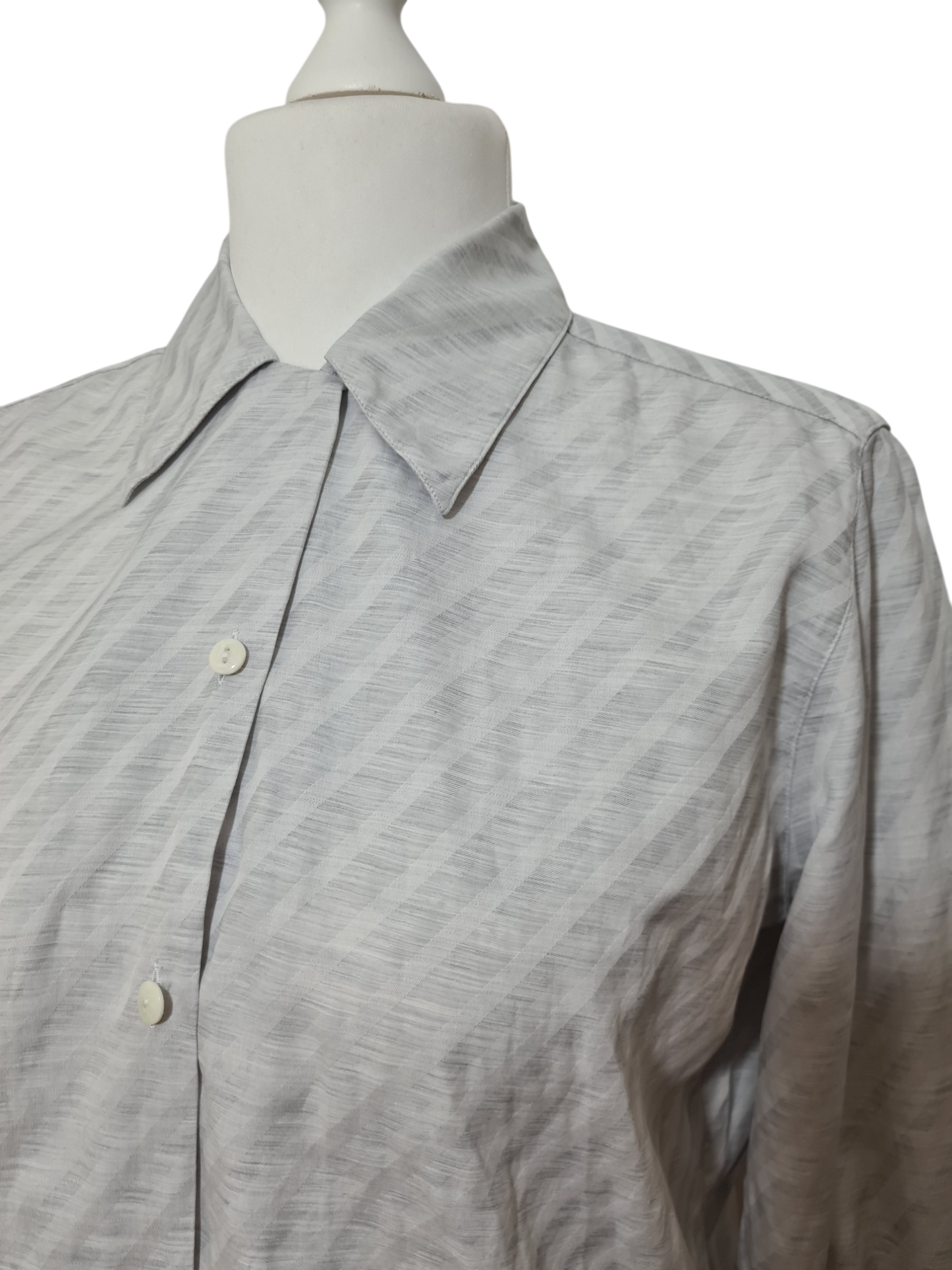 Chemise grise rayée vintage B.C.B.G bon chic bon genre des années 80-90 Aucun fournisseur
