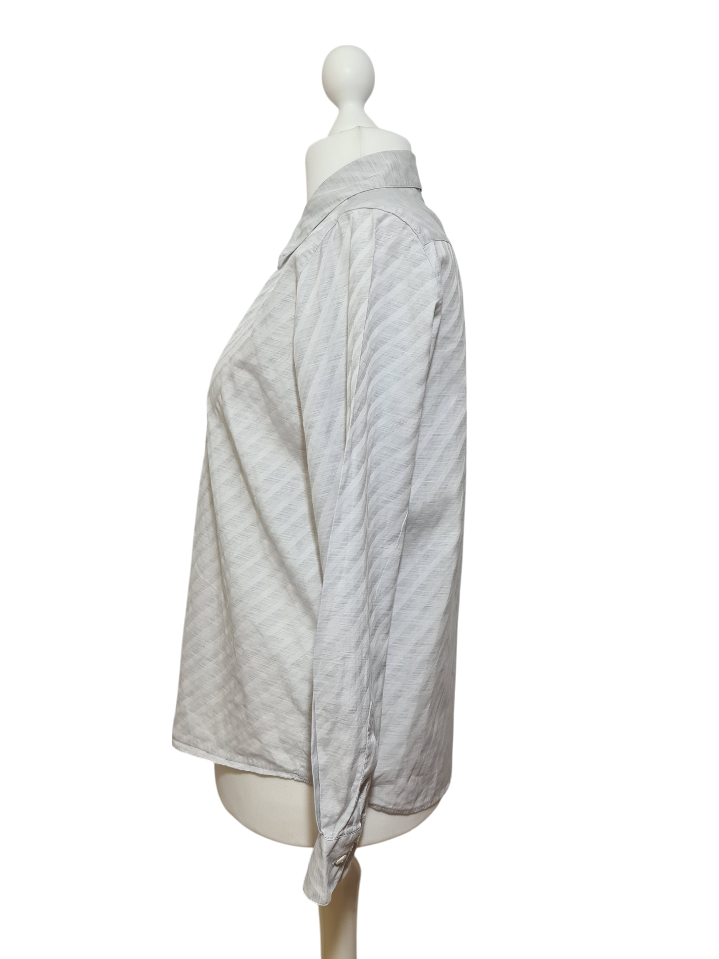 Chemise grise rayée vintage B.C.B.G bon chic bon genre des années 80-90 Aucun fournisseur