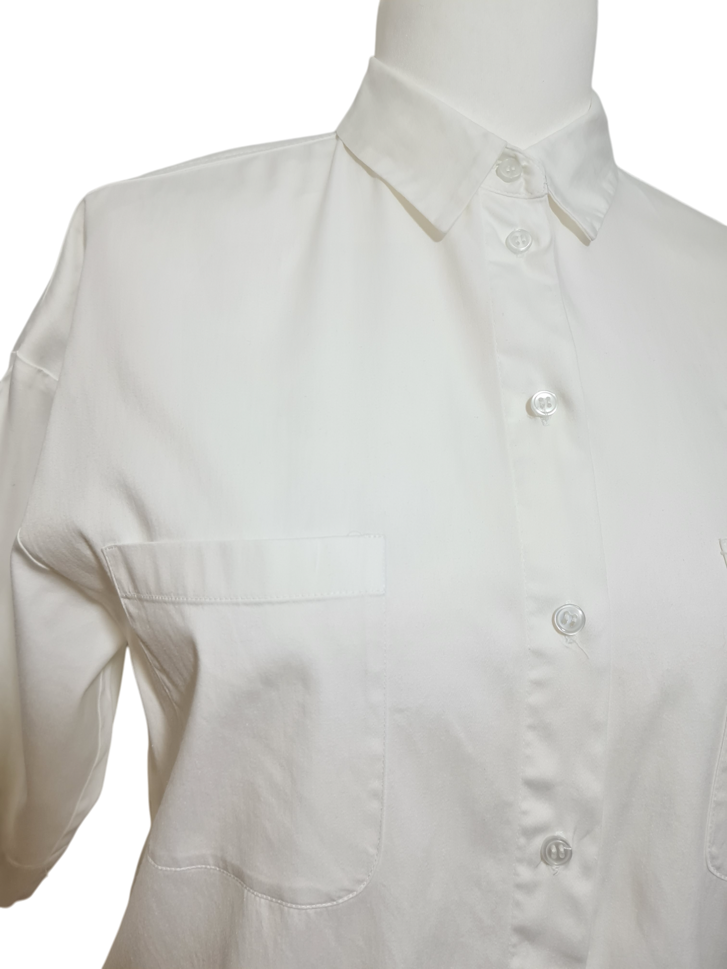 Chemise blanche manches courtes Peter Hahn des années 2000-2010 Aucun fournisseur