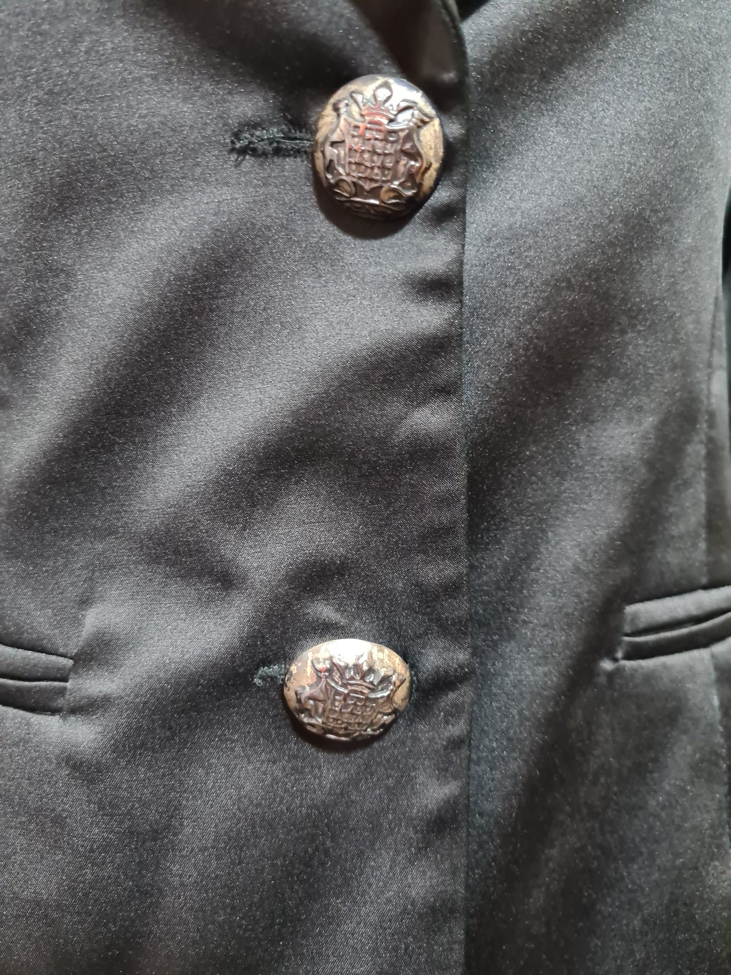 Blazer noir satiné Maxime Paris femme soirée chic made in France des années 2000 ZXSBN6DD3VZBGSY