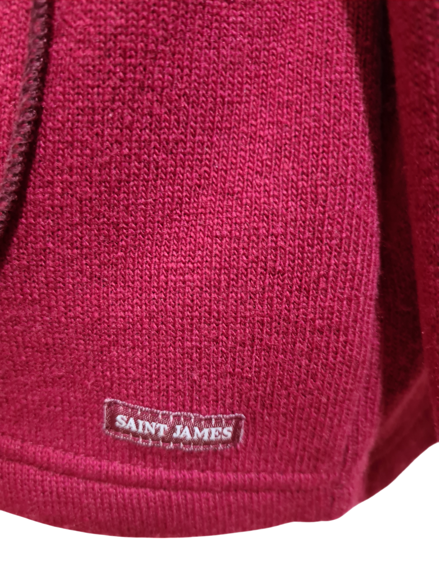Duffle-coat bordeaux Saint James femme laine vintage chic chaud des années 90-2000 Brocante