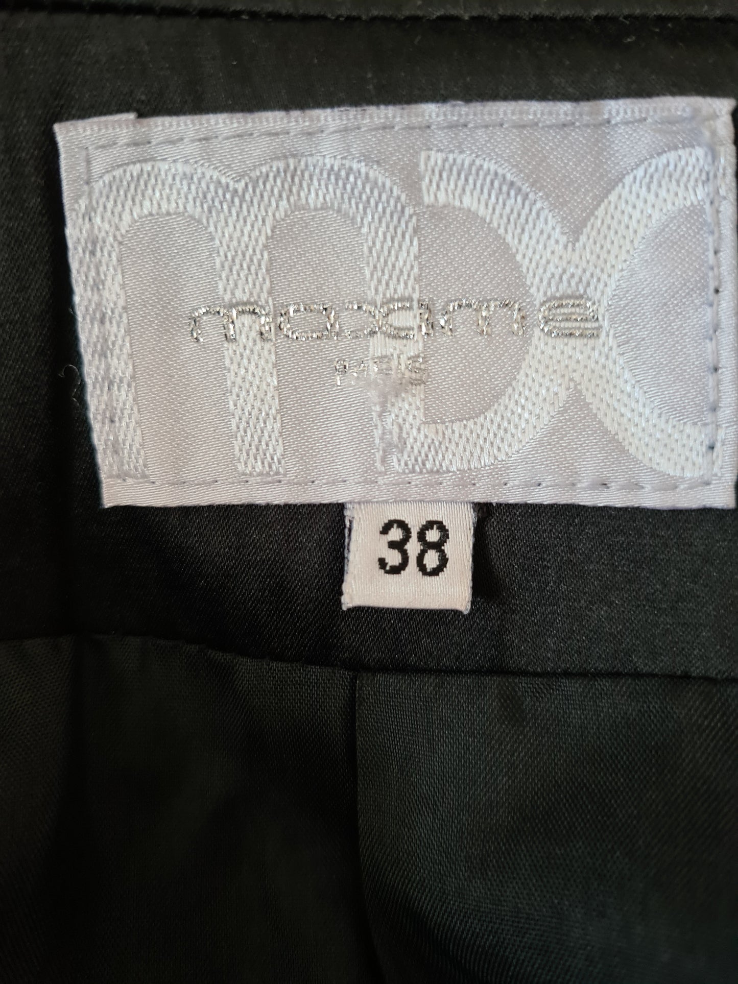 Blazer noir satiné Maxime Paris femme soirée chic made in France des années 2000 ZXSBN6DD3VZBGSY