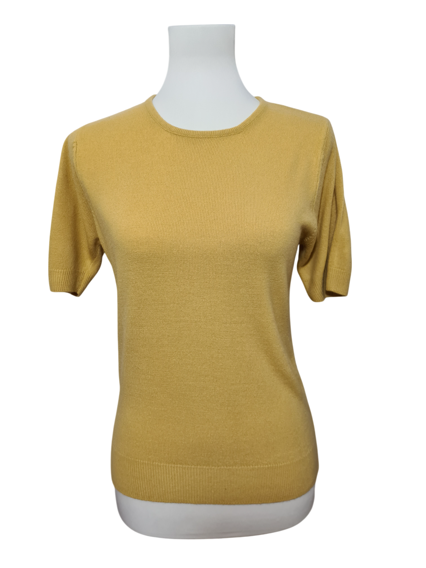 Twin-set jaune vintage femme cardigan & pull rétro 90s Brocante