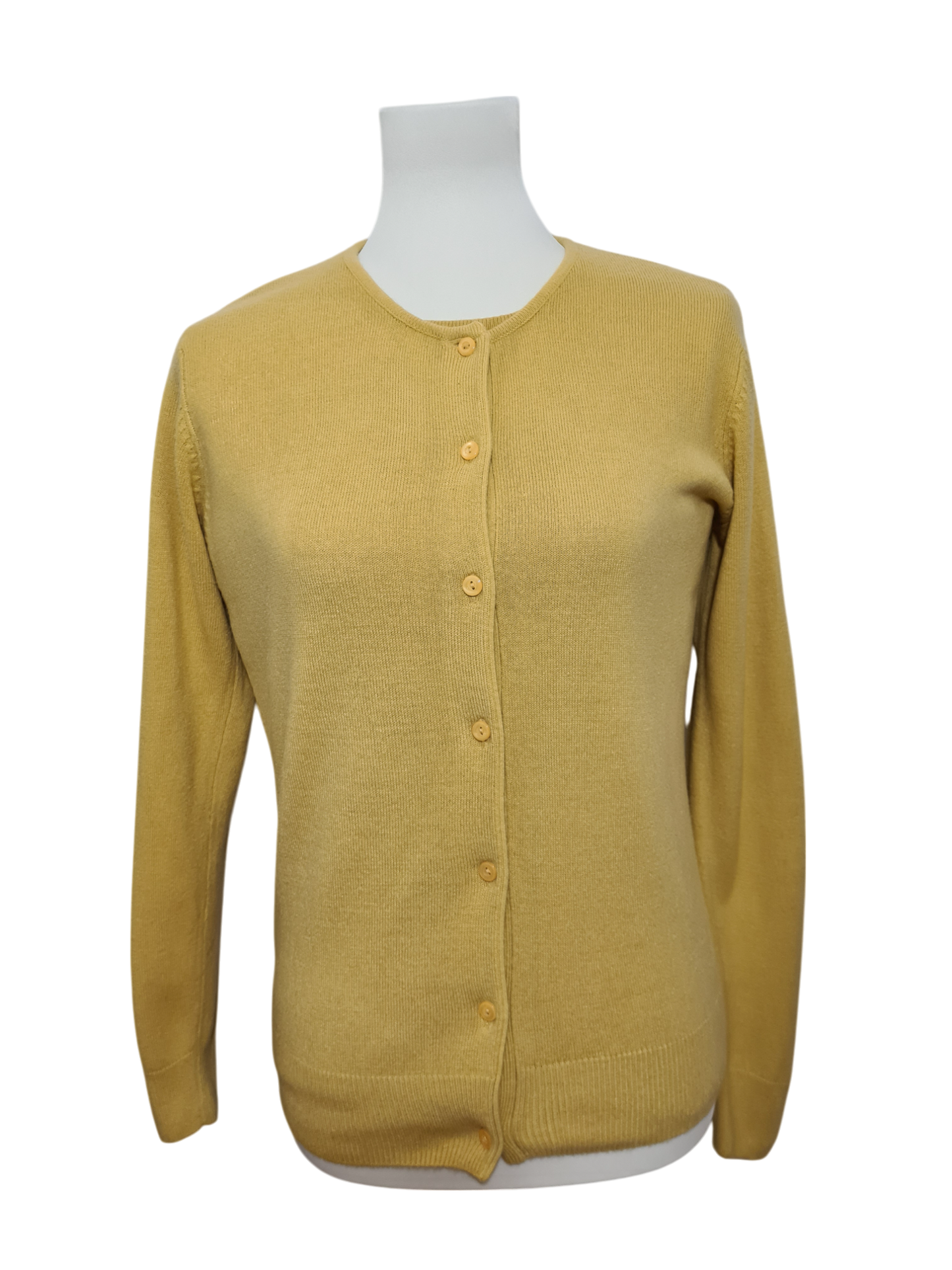 Twin-set jaune vintage femme cardigan & pull rétro 90s Brocante