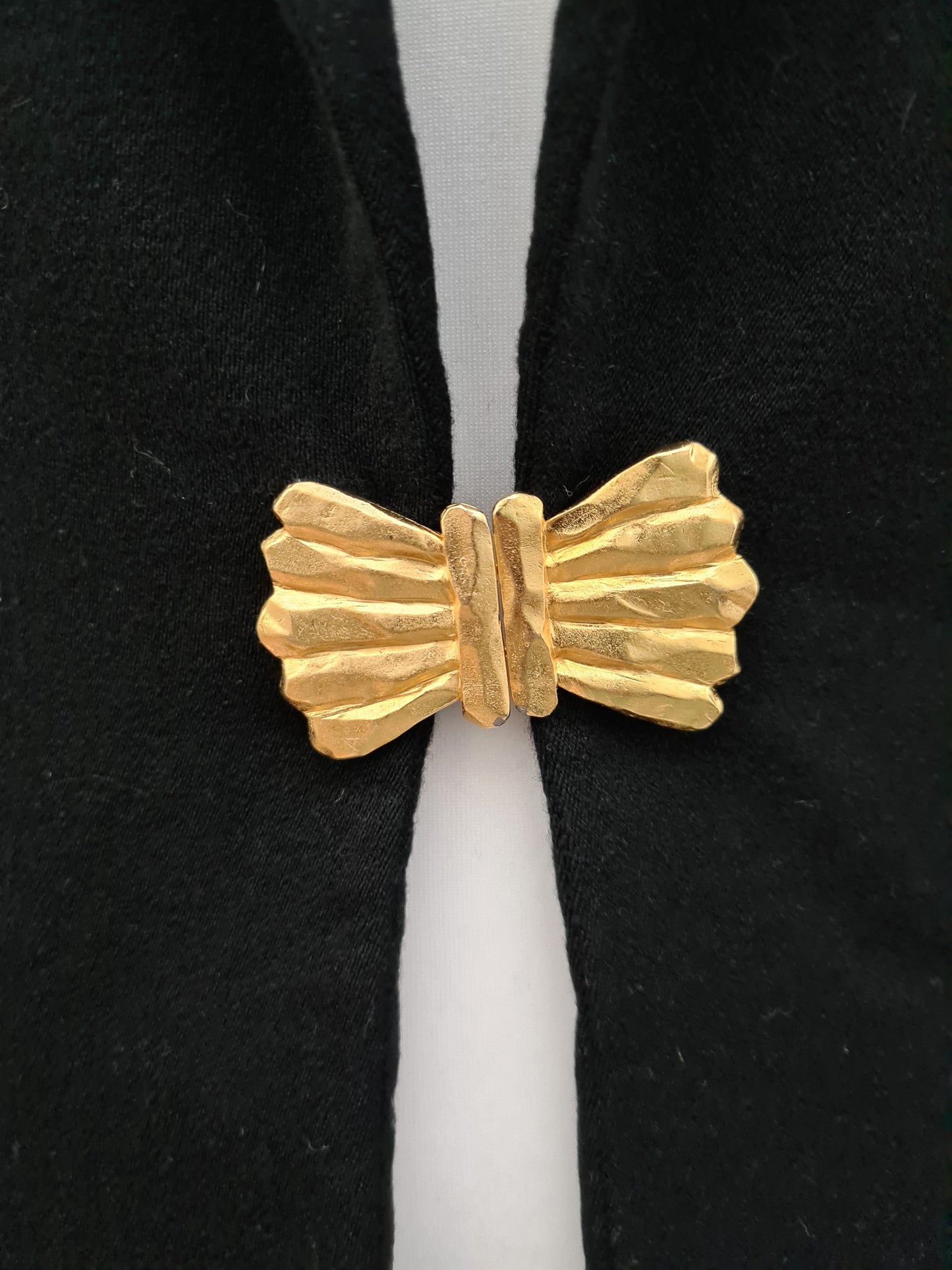 Veste noire vintage 80s Pauline Paris cintrée made in France Brocante