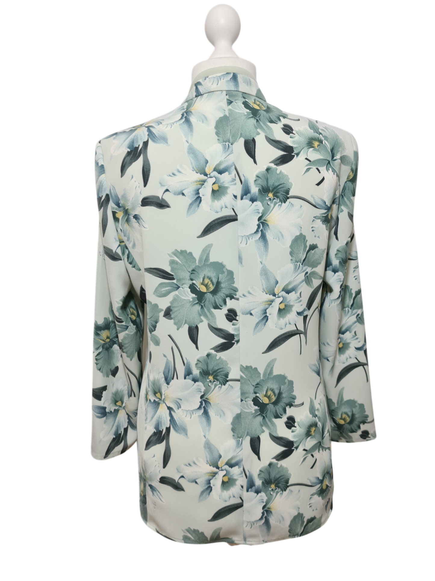 Veste fleurie fluide style japonisant Weill Paris des années 2000 EMMAUS