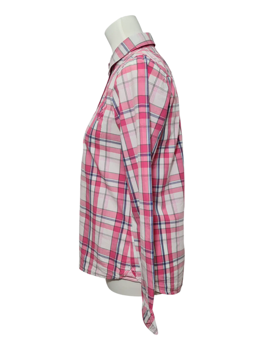 Chemise Esprit femme à carreaux rose coton Marché de Montreuil