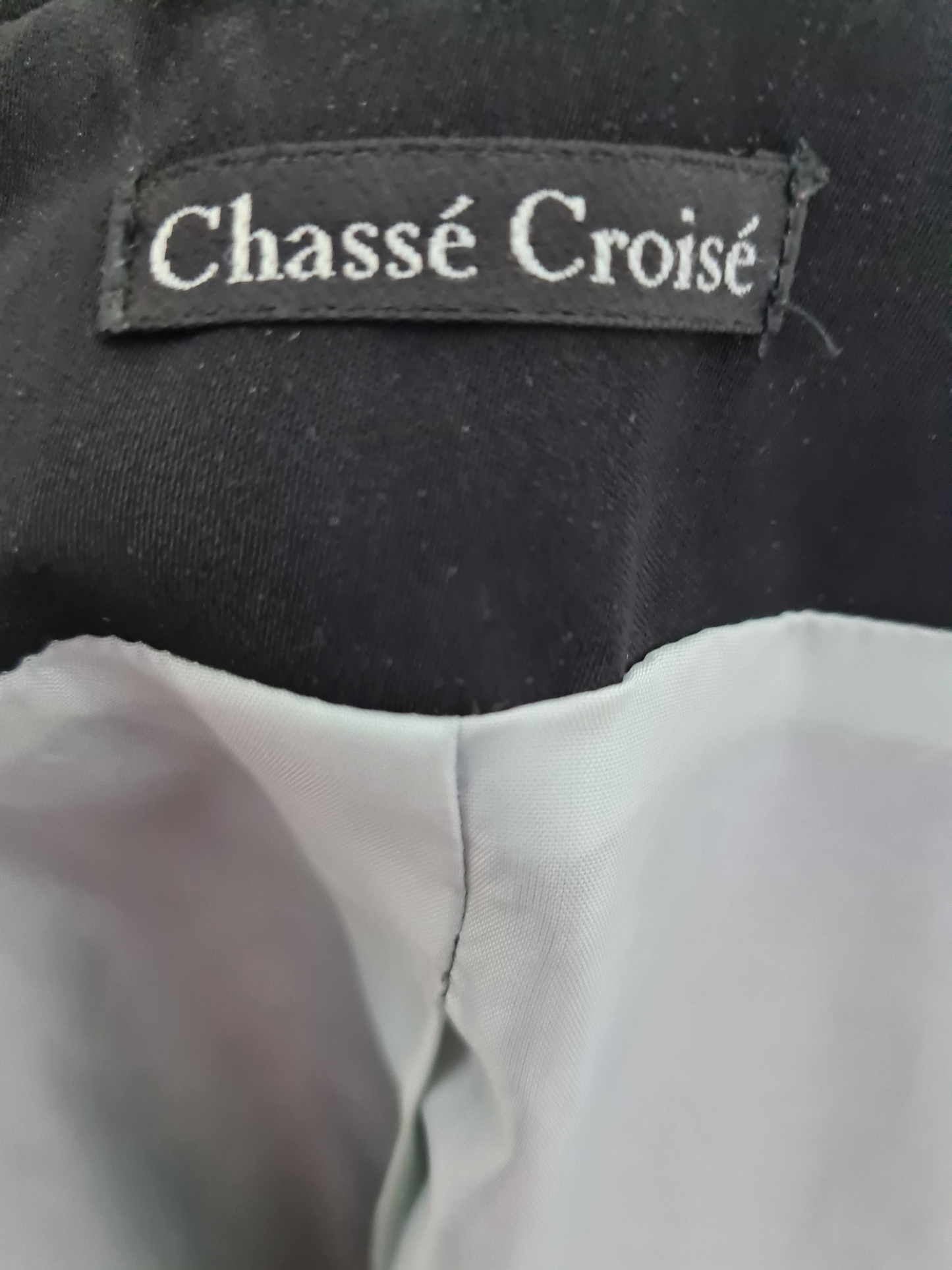 Veste femme noire Chassé Croisé T.44 polyester des années 90-2000