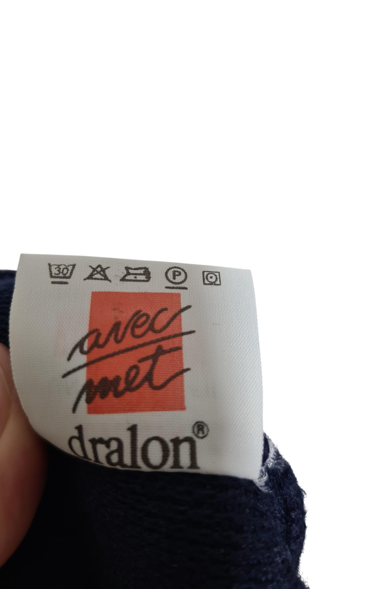 Cardigan vintage bleu marine Lima Euromotte laine mérinos T.42