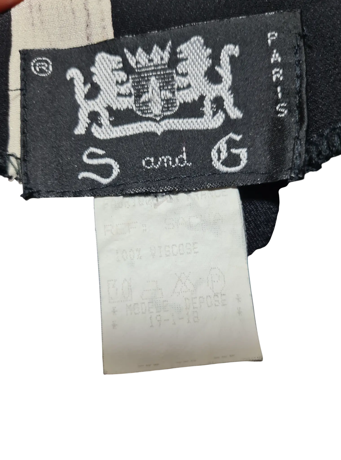 Chemisier ample vintage S and G Paris femme T.44 EMMAUS