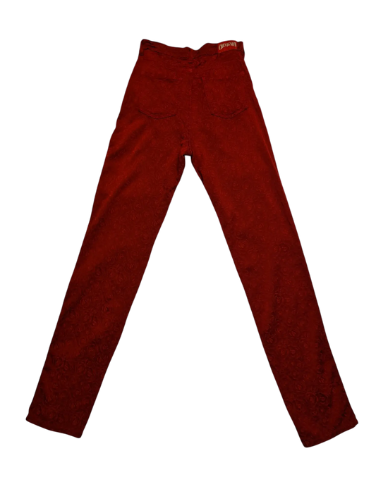 Pantalon Chevignon vintage rouge taille haute