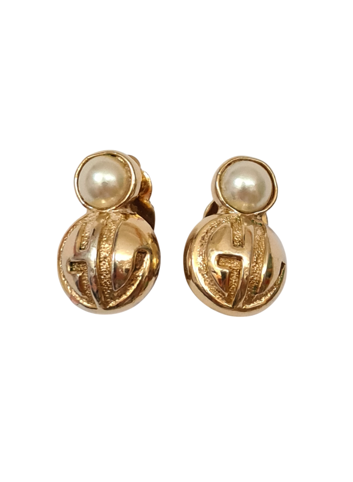 Boucles d'oreilles à clips vintage Guy Laroche Paris des années 80-90 EMMAUS