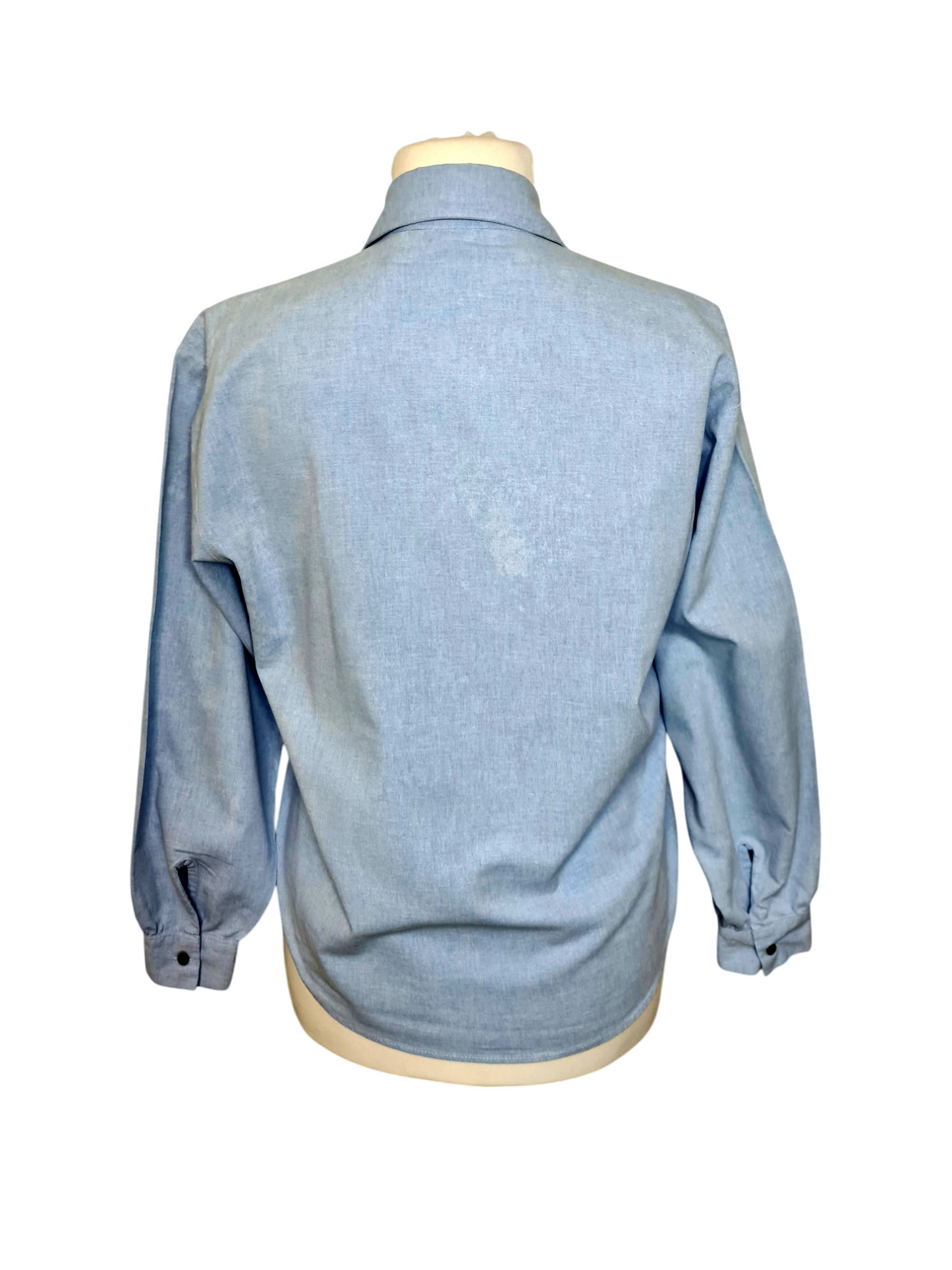 Chemise femme vintage bleue clair de golf des années 80/90 EMMAUS