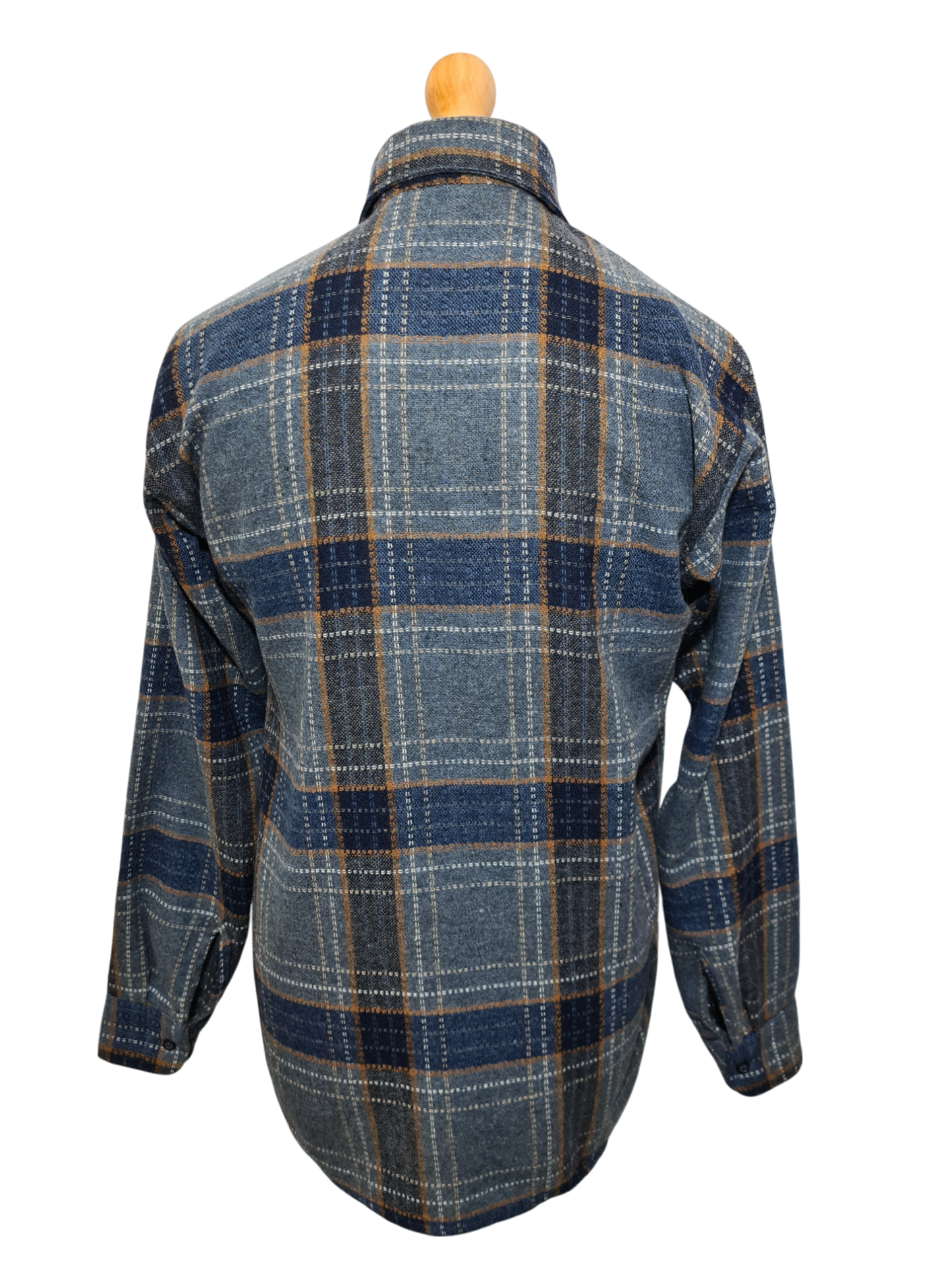 Chemise homme chaude à carreaux Damart des années 80-90 EMMAUS