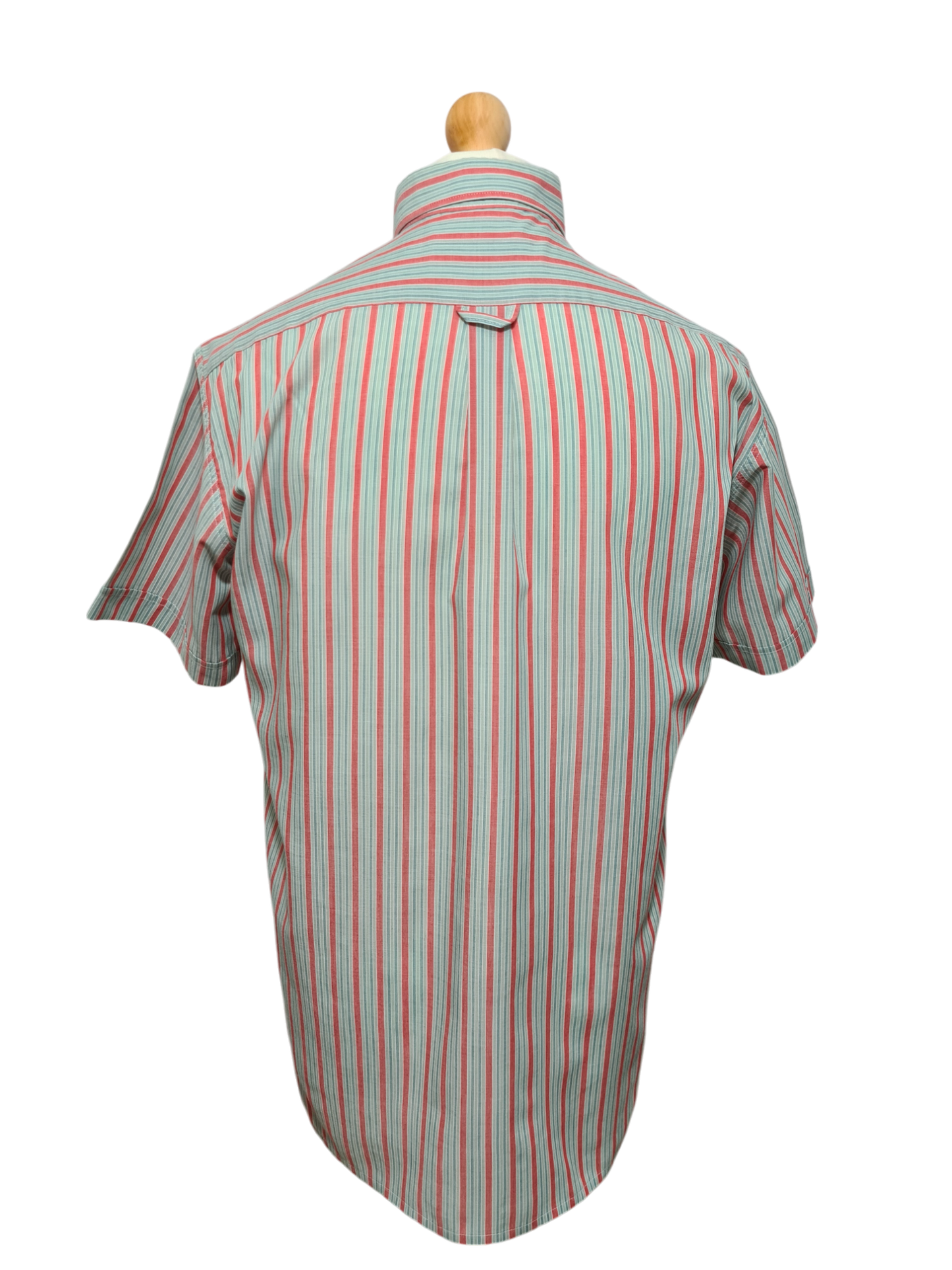 Chemise homme à rayures manches courtes des années 80-90 EMMAUS