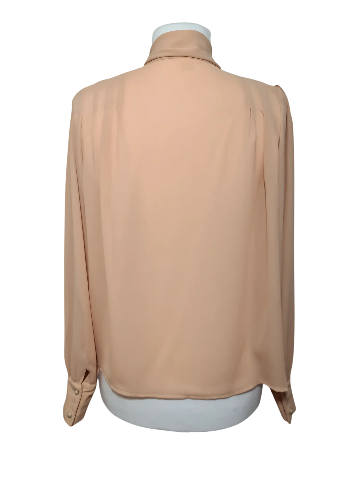 Chemisier ample à col lavallière et manches bouffantes des années 80-90 EMMAUS