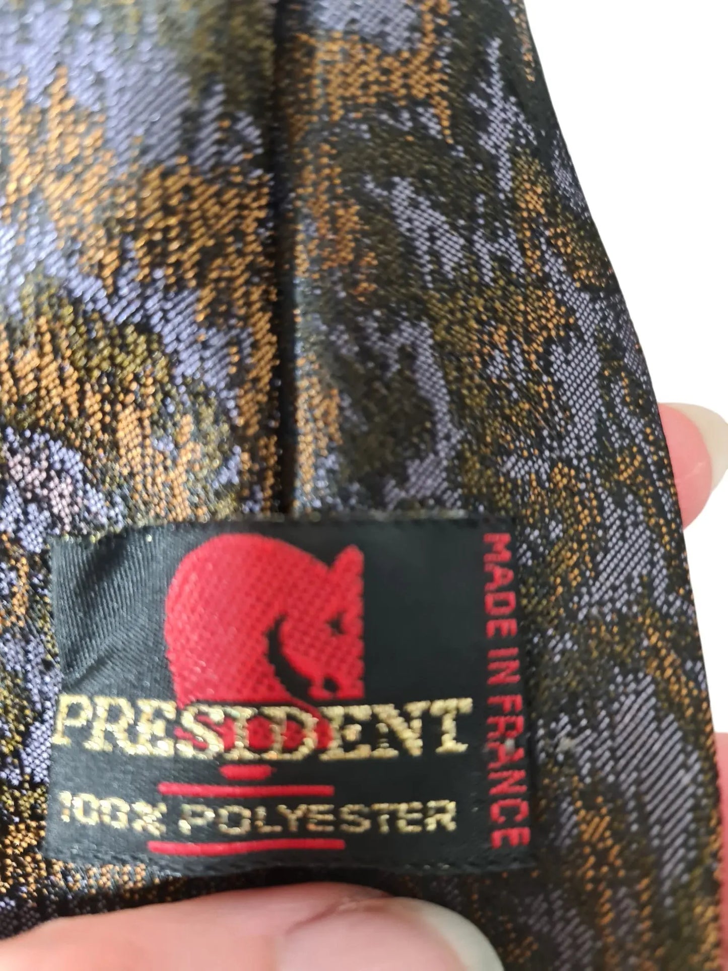 Cravate classique vintage des années 70-80 EMMAUS