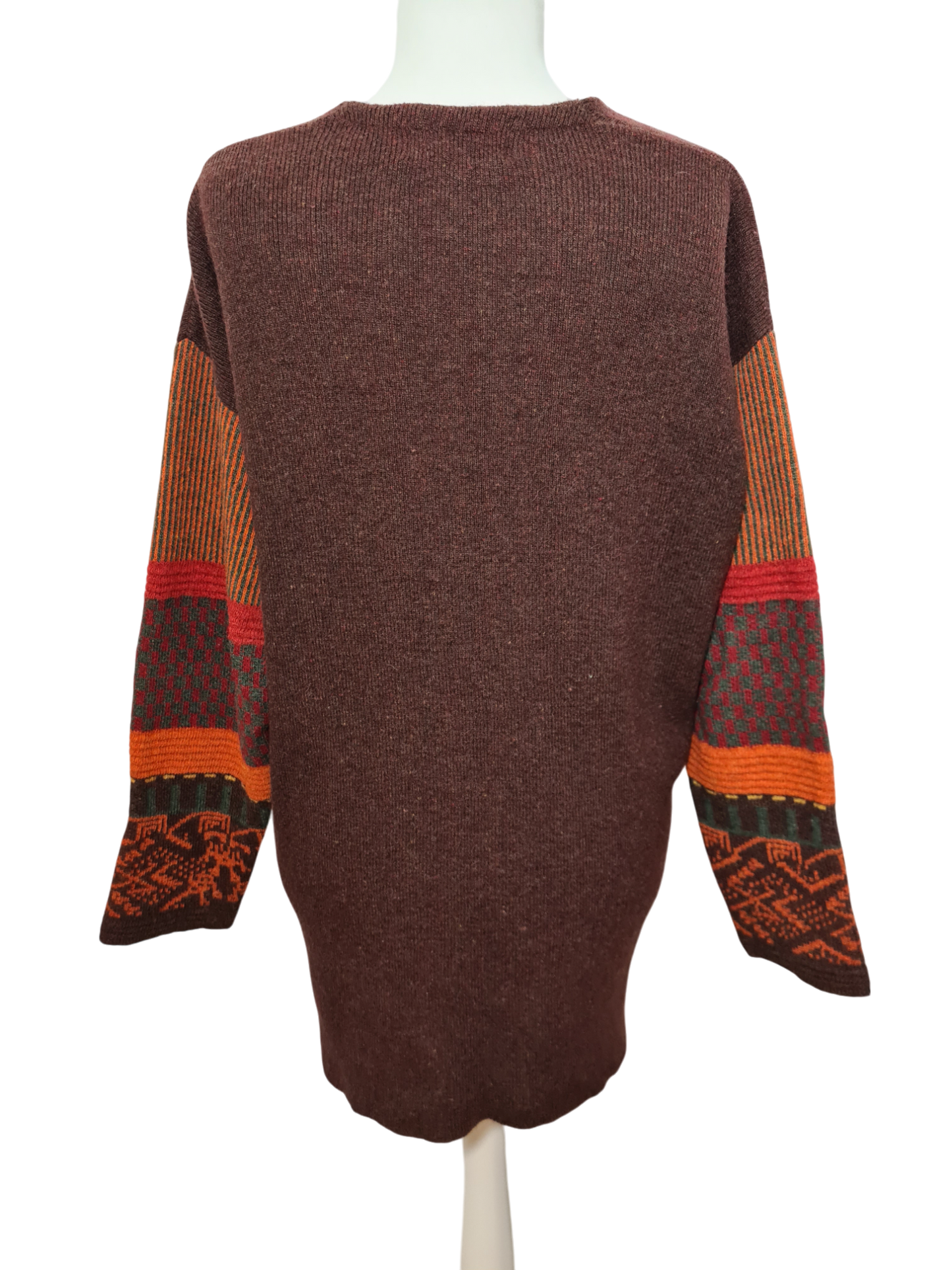 Gilet long femme style montagnard des années 80-90 EMMAUS