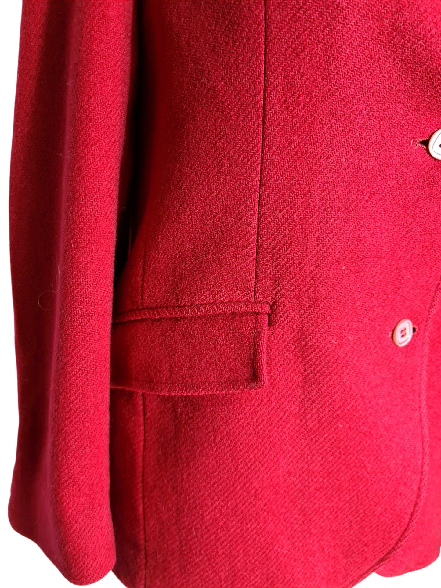 Manteau rouge femme Stanley Blacker des années 70 Les sales voleurs