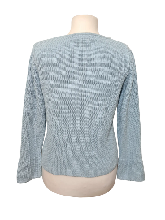 Pull zippé asymétrique style marin des années 90-2000 EMMAUS