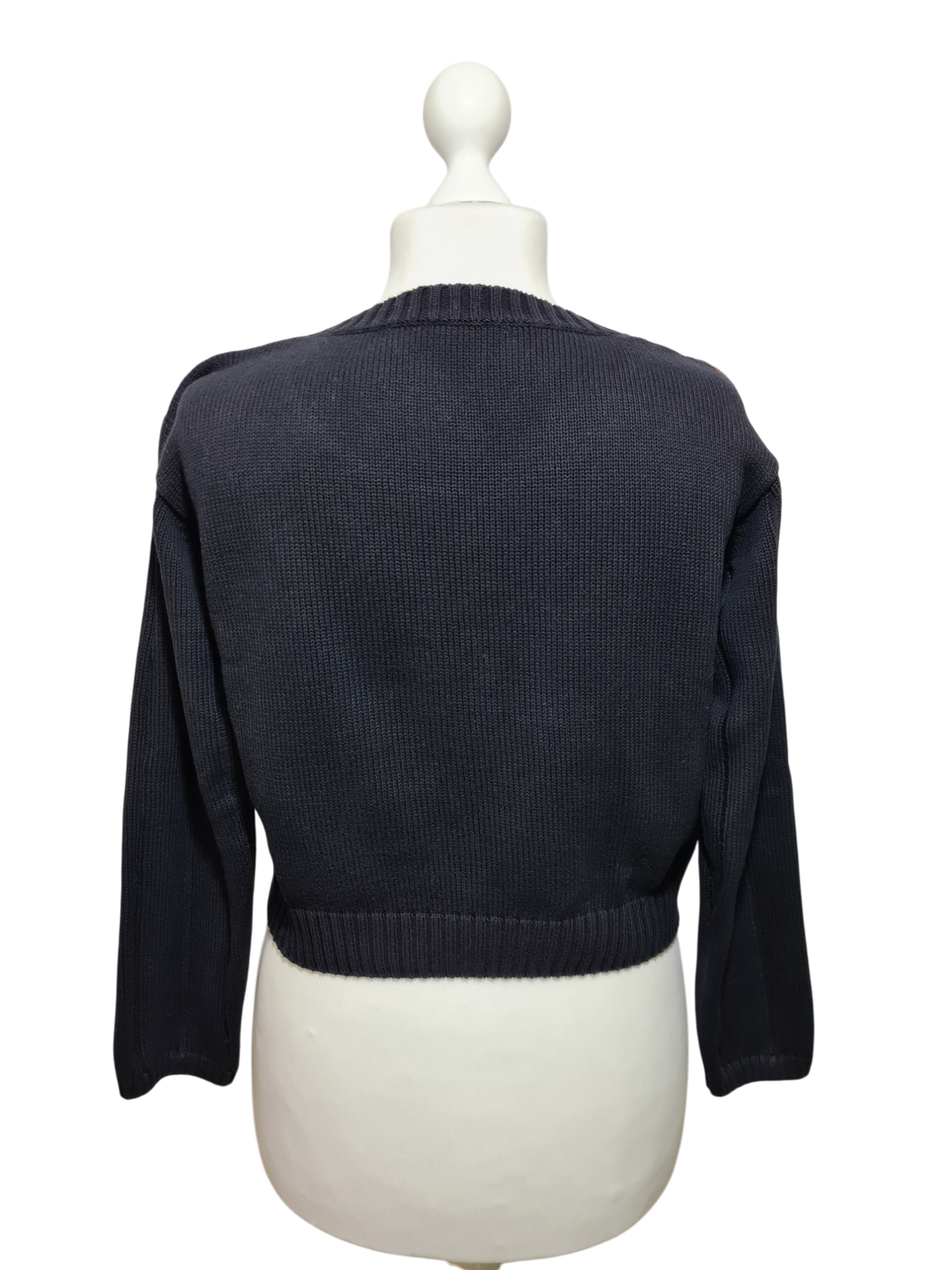 Pull femme court torsadé Y2K des années 90-2000 EMMAUS