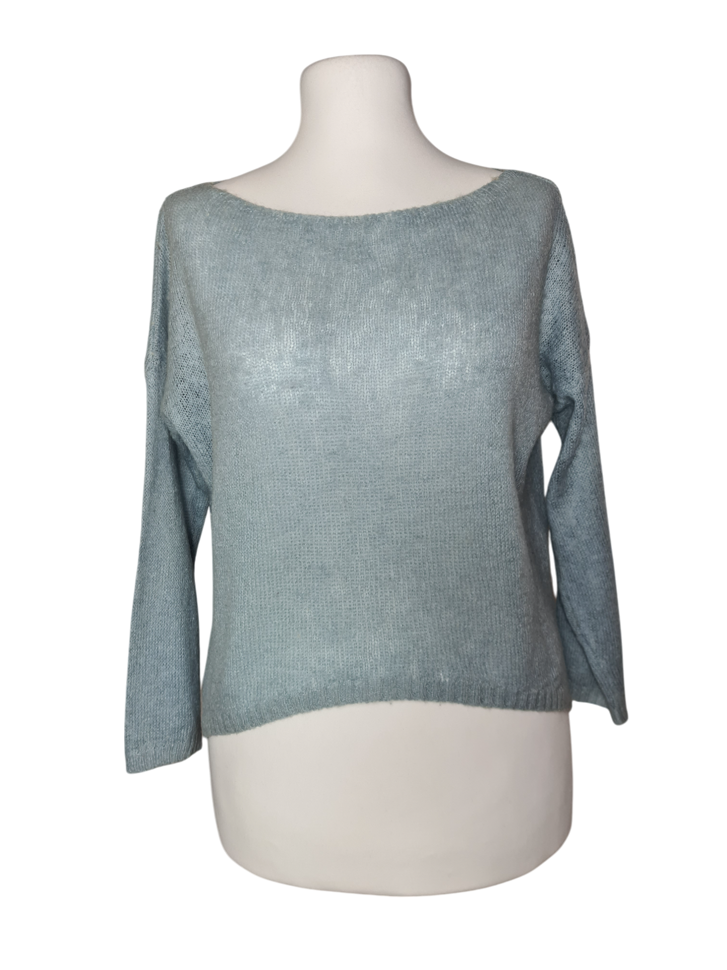 Pull femme chaud bleu clair Alexandre Laurent des années 90-2000 Marché de Montreuil