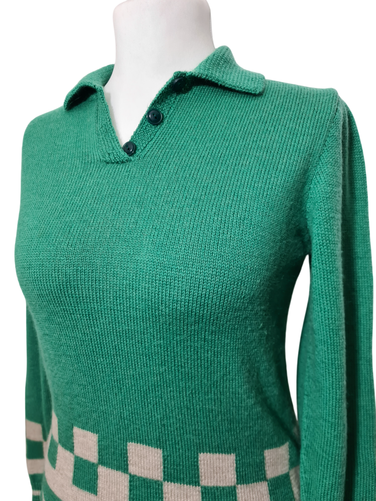 Pull femme style rétro ski des années 70-80 EMMAUS