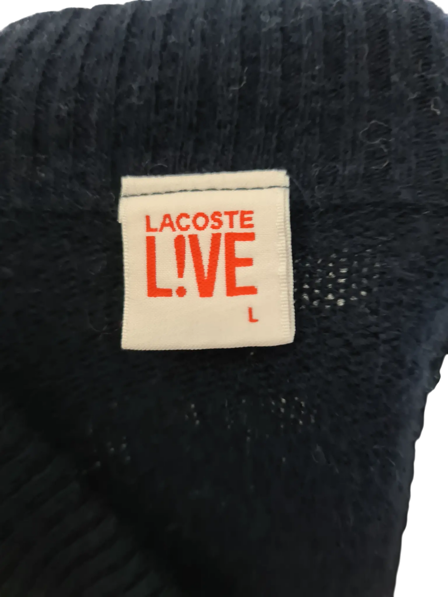 Pull homme Lacoste LIVE jacquard losanges laine cachemire – taille L Aucun fournisseur