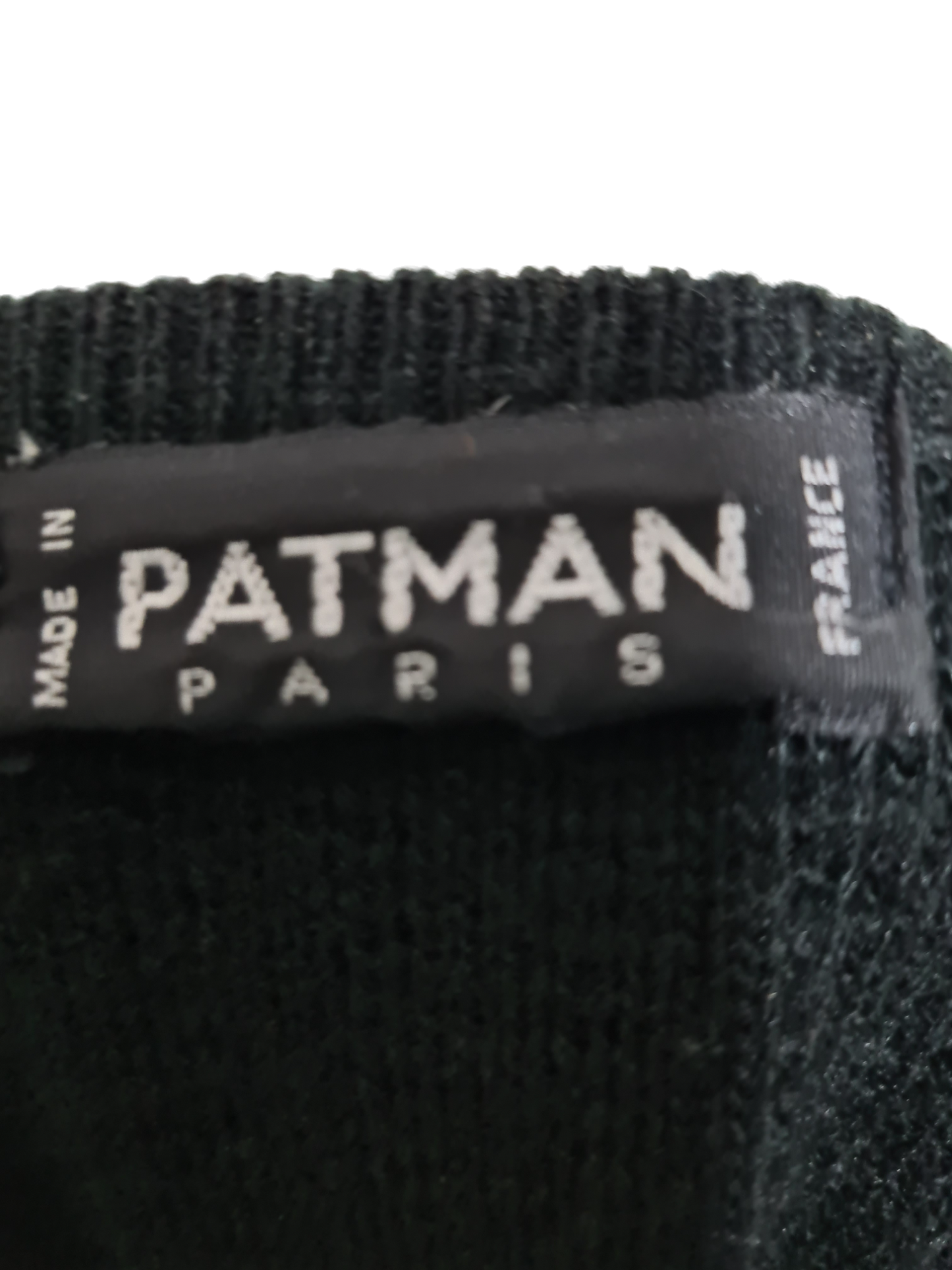 Pull oversize col V Patman Paris des années 80-90 EMMAUS