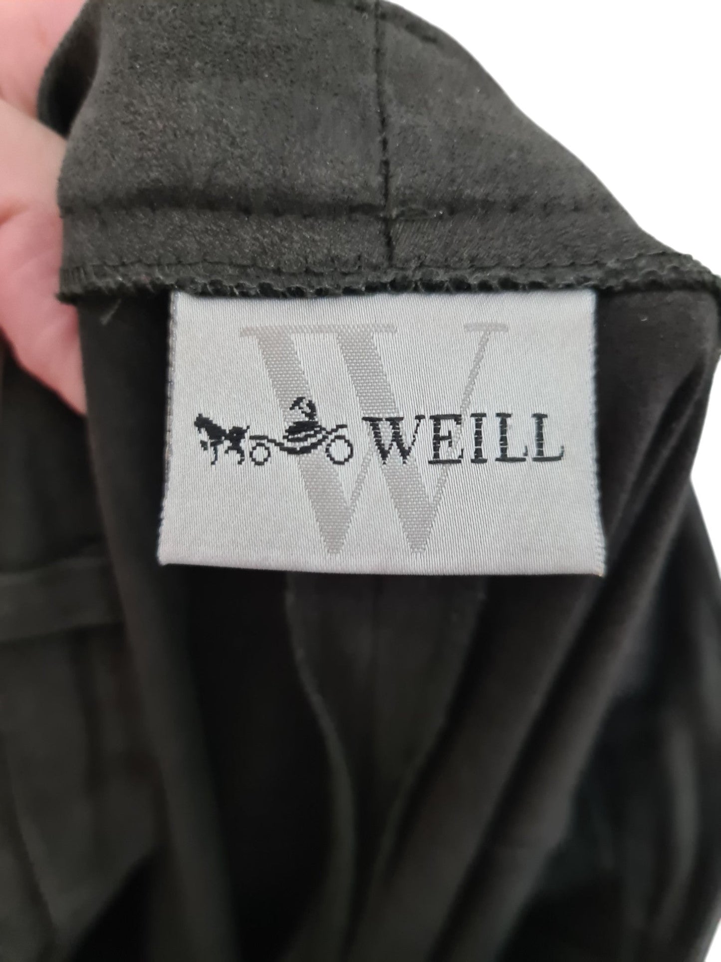 Tailleur marron pantalon + veste Weill des années 90-2000 EMMAUS