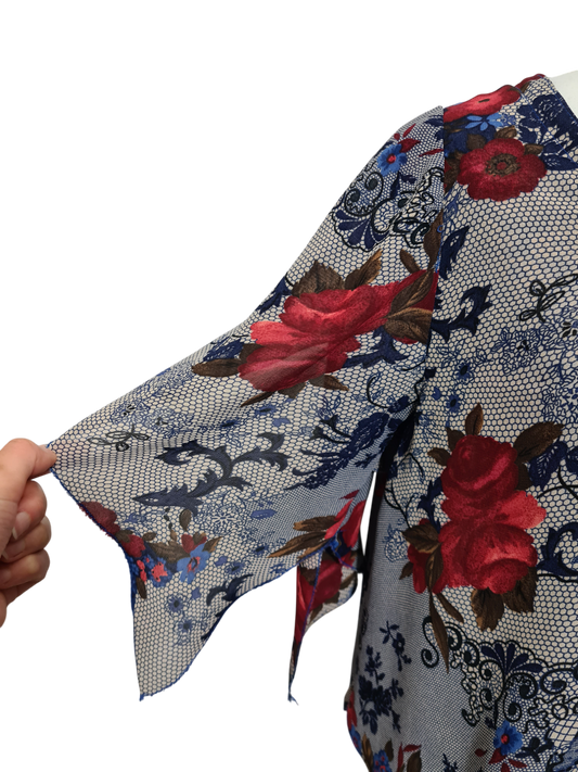 Top volanté manches 3/4 des années 90-2000 EMMAUS