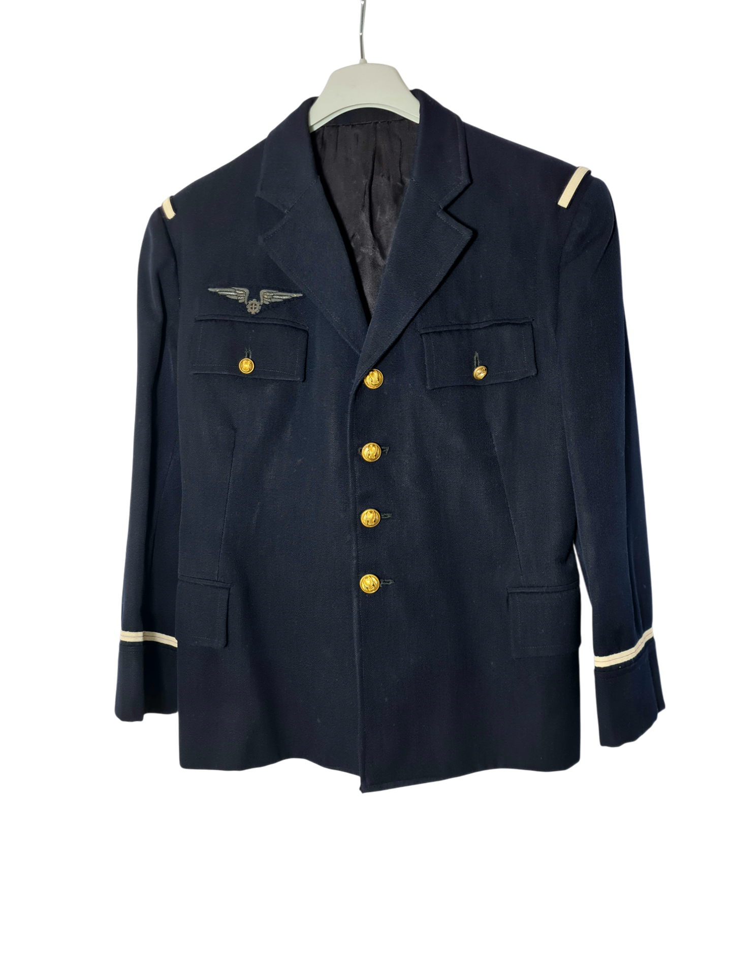 Véritable veste militaire de Sous-Officier de l'Armée de l'Air française, spécialité mécanicien Brocante