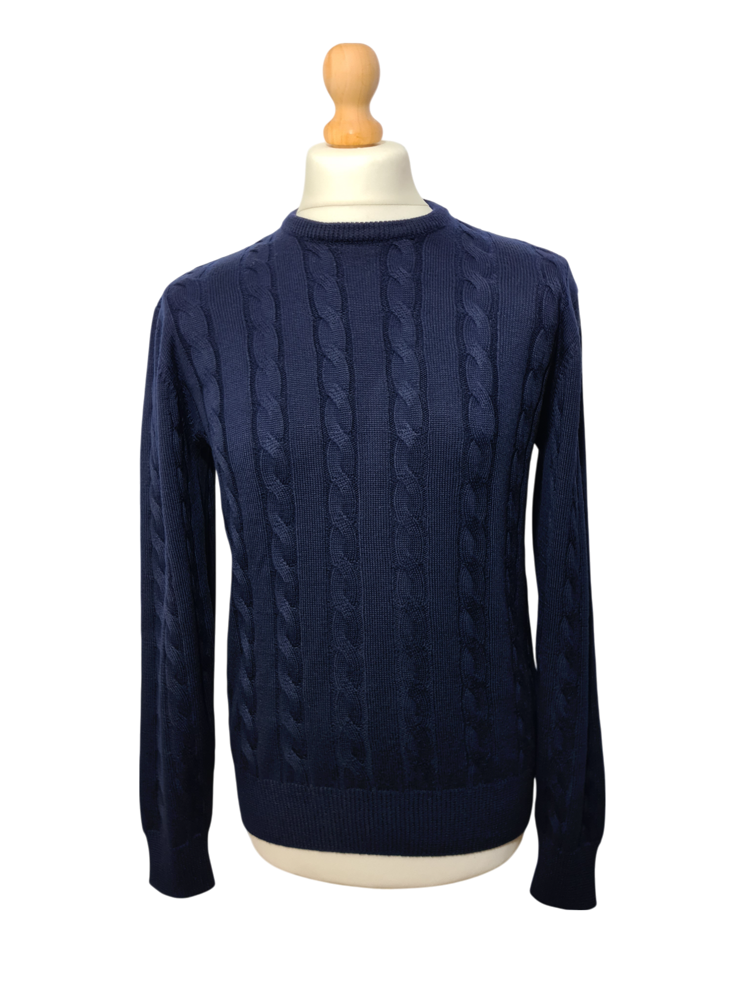 Sweat torsadé homme bleu marine des années 90-2000 EMMAUS