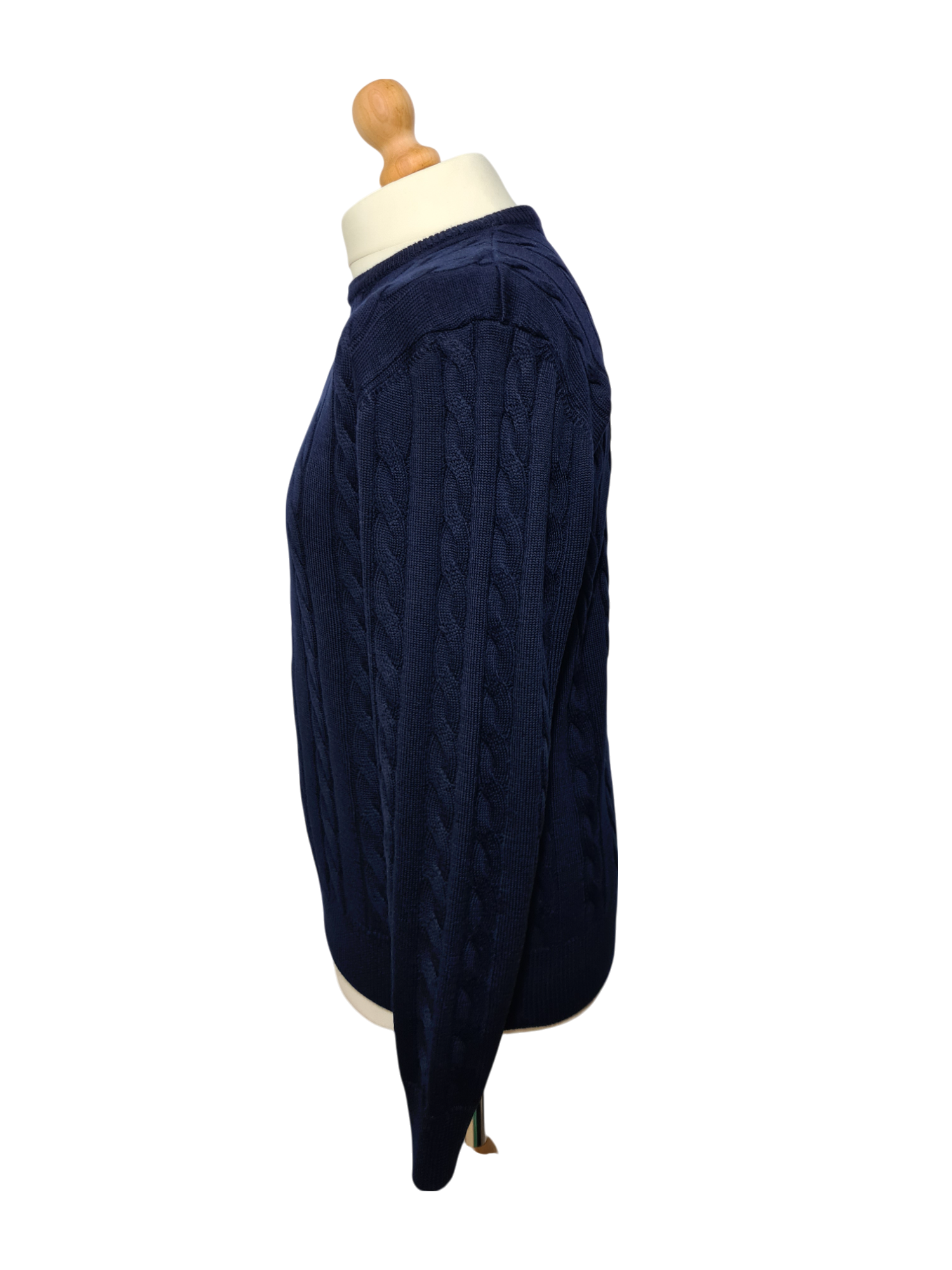 Sweat torsadé homme bleu marine des années 90-2000 EMMAUS