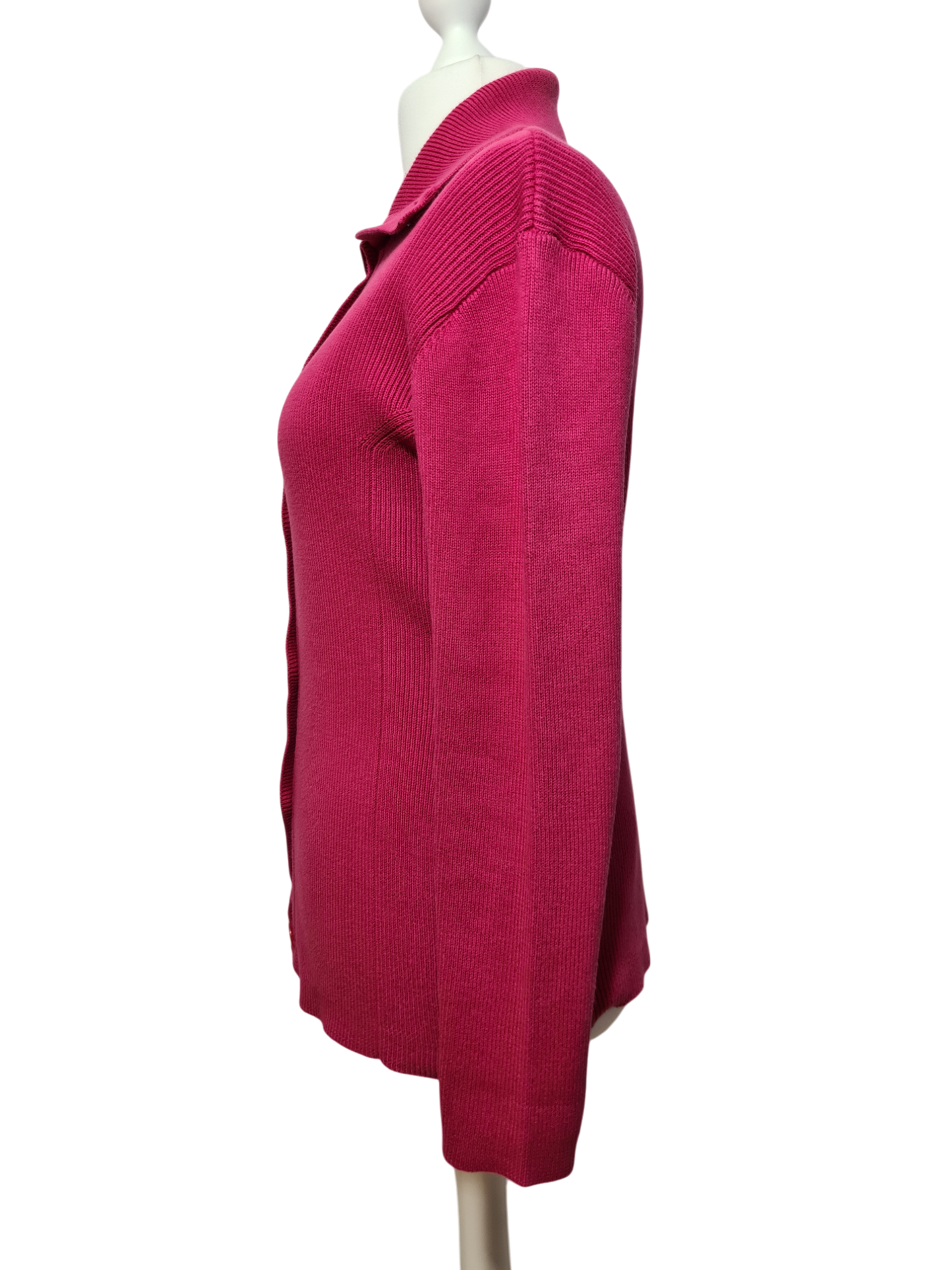 Cardigan rose en coton des années 90-2000 EMMAUS