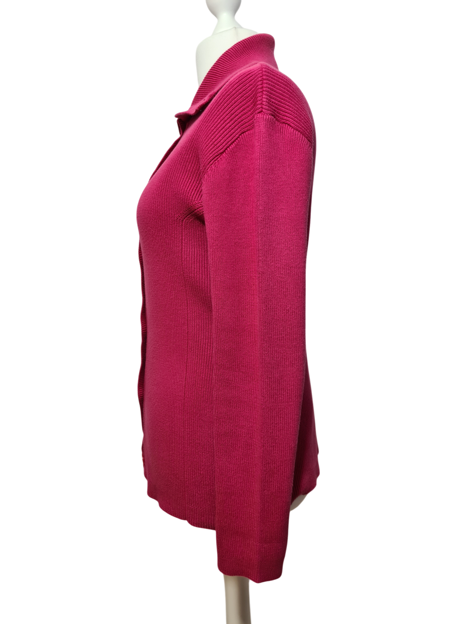 Cardigan rose en coton des années 90-2000 EMMAUS