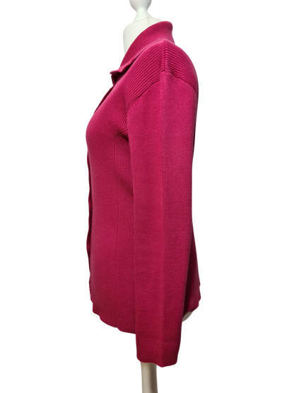 Cardigan rose en coton des années 90-2000 EMMAUS