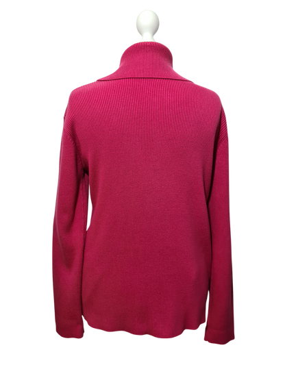 Cardigan rose en coton des années 90-2000 EMMAUS