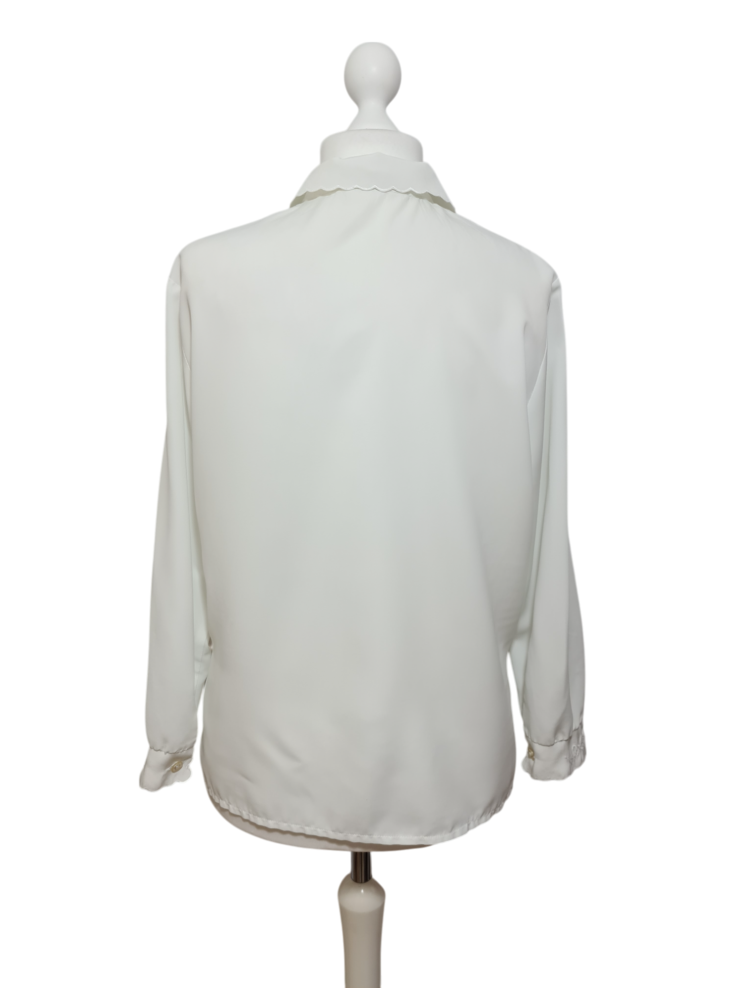 Chemisier blanc brodé vintage des années 80-90 Aucun fournisseur