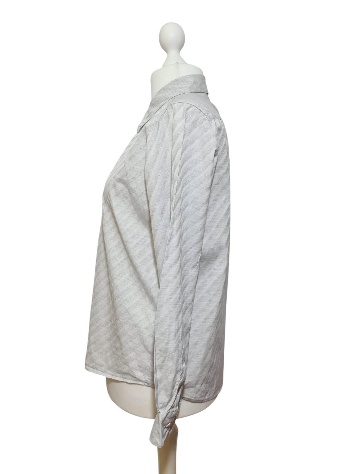 Chemise grise rayée vintage B.C.B.G bon chic bon genre des années 80-90 Aucun fournisseur
