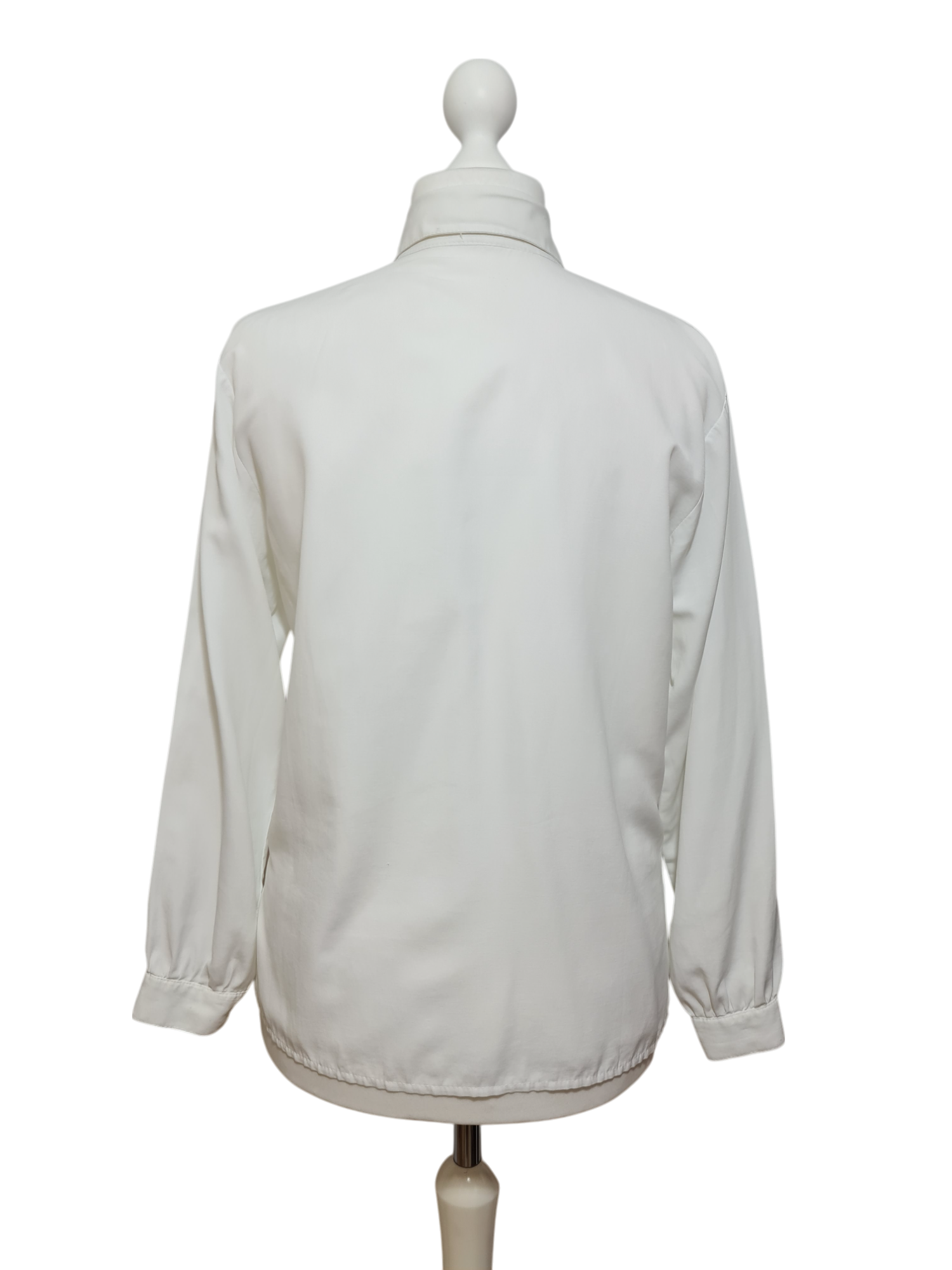 Chemise blanche broderies col et buste des années 80 Aucun fournisseur