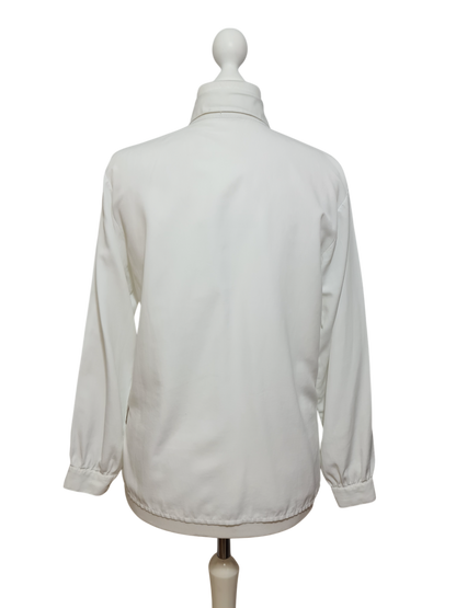 Chemise blanche broderies col et buste des années 80 Aucun fournisseur