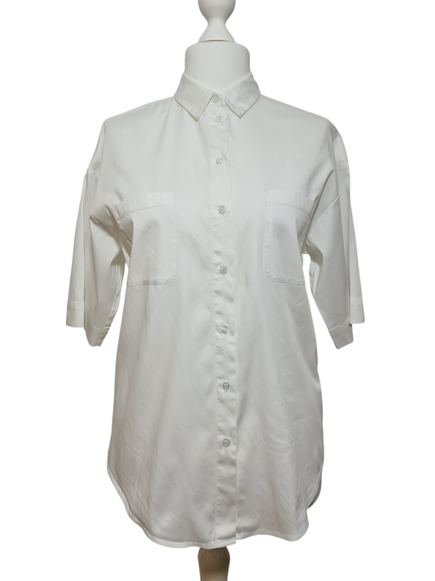 Chemise blanche manches courtes Peter Hahn des années 2000-2010 Aucun fournisseur