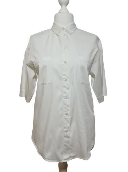 Chemise blanche manches courtes Peter Hahn des années 2000-2010 Aucun fournisseur